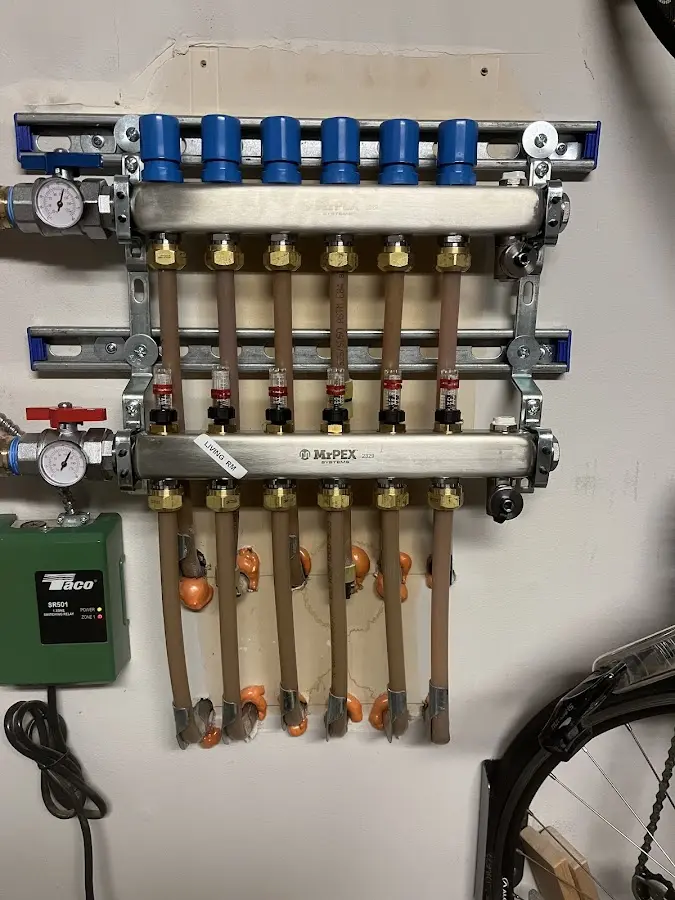 Plumber performing Gas Line Installation at a residential property in Gainesville